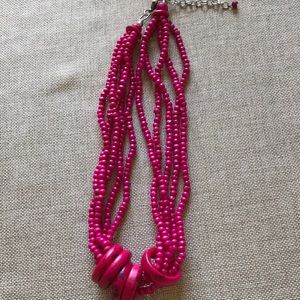 Fuchsia Necklace 18” w/2” extender EUC
